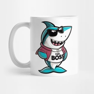 The Boss Funny shark Design Mug